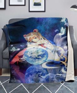 Sailor Moon Microfleece Blanket #09 Premium - Aop