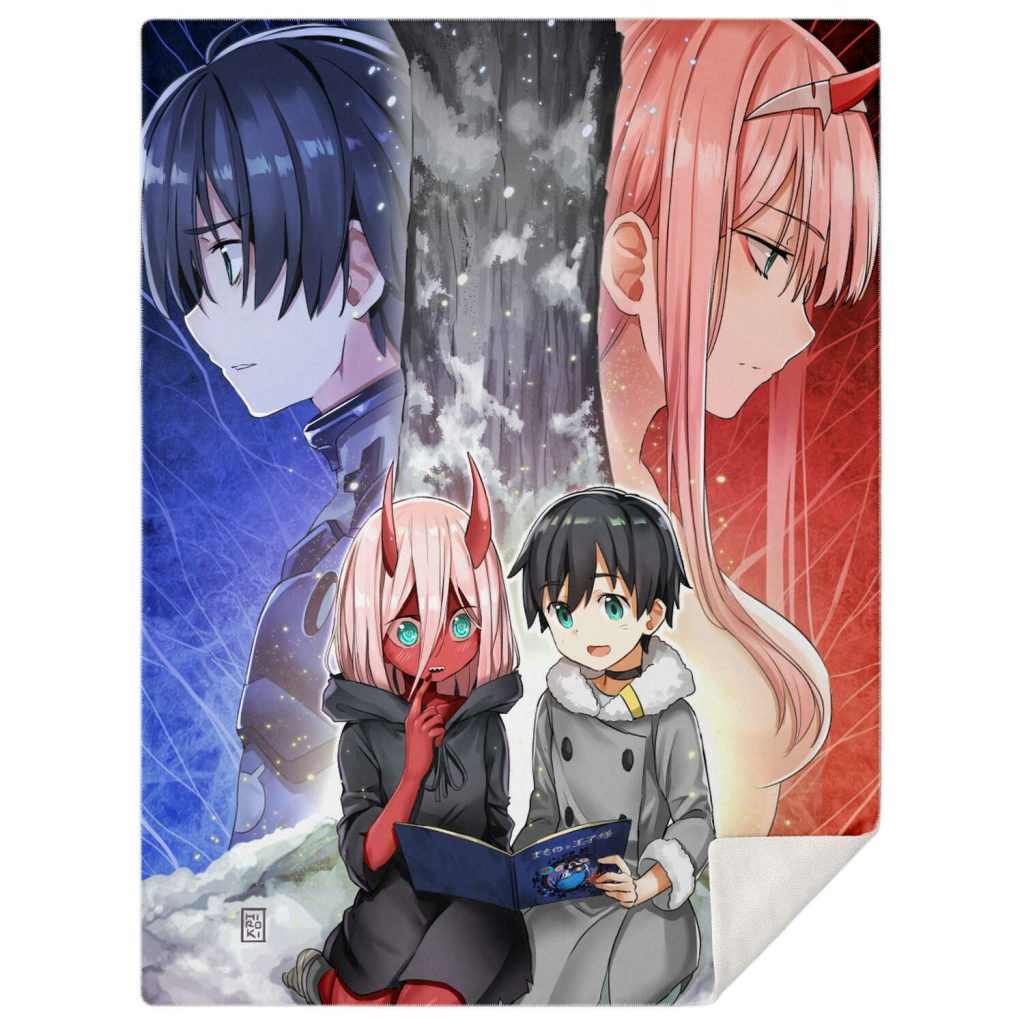 Darling In The Franxx Microfleece Blanket #08 M Premium - Aop