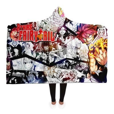 Fairy Tail Hooded Blanket #07 Adult / Premium Sherpa - Aop