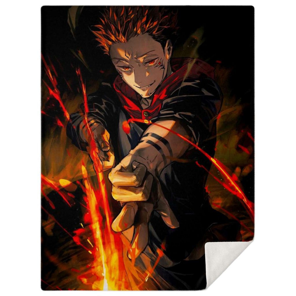 Jujutsu Kaisen Microfleece Blanket #01 M Premium Microfleece - Aop