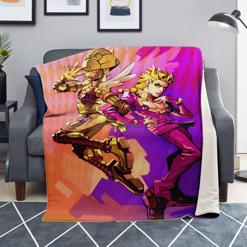 Jjba Microfleece Blanket #07 Premium Blanket - Aop