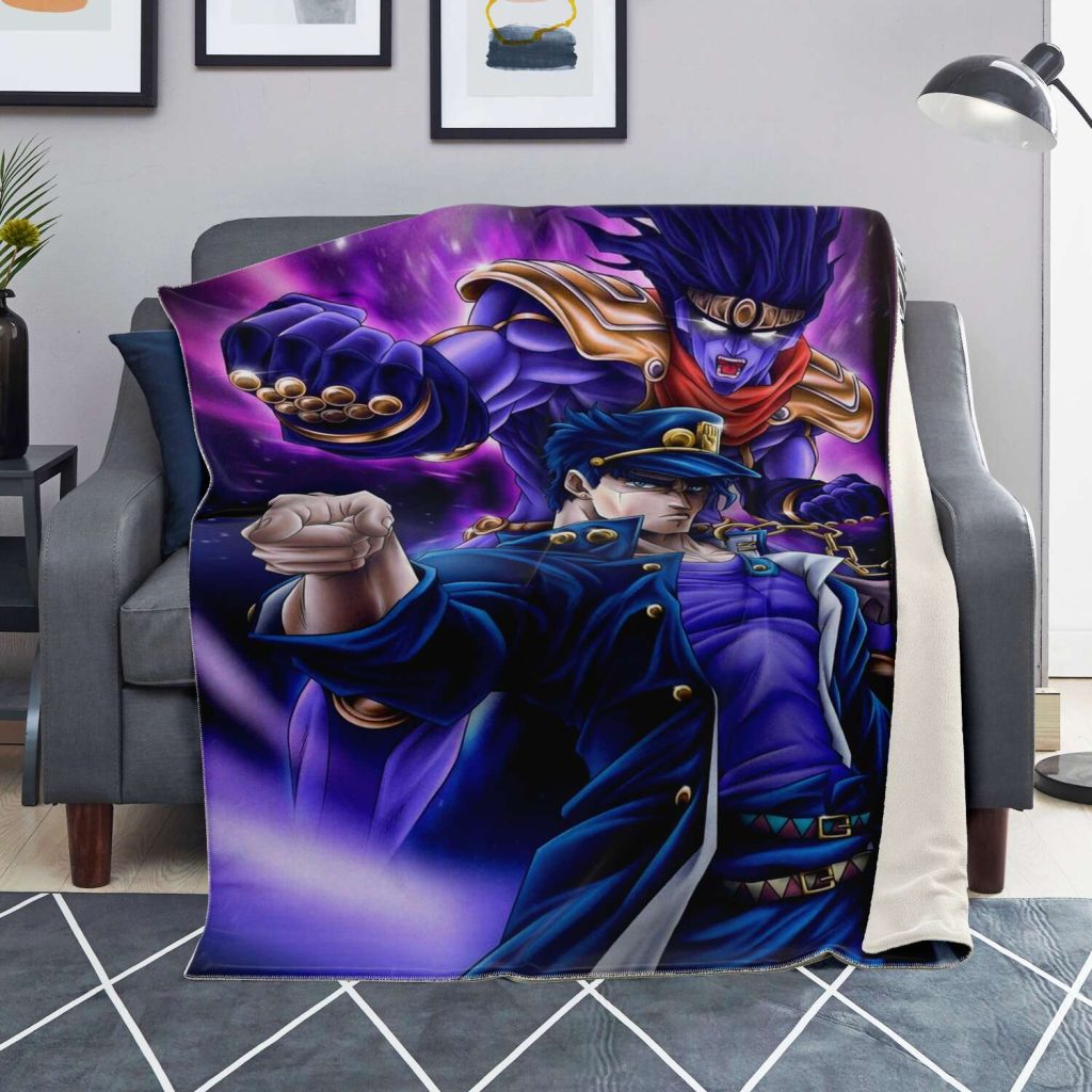 Jjba Microfleece Blanket #01 Premium Blanket - Aop