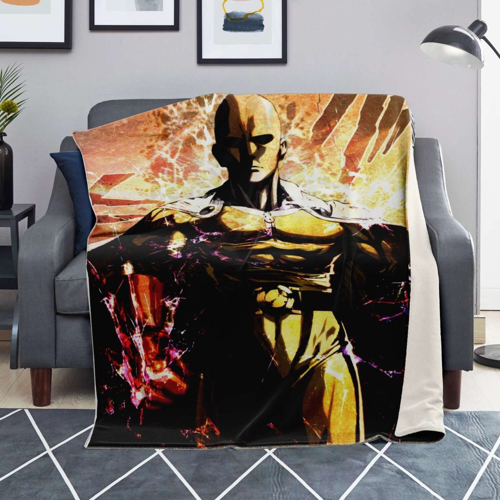 One Punch Man Microfleece Blanket #02 Premium - Aop