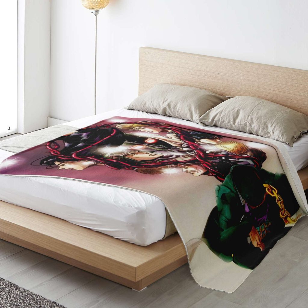 Jjba Microfleece Blanket #08 Premium Blanket - Aop