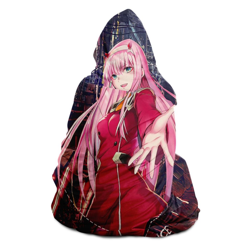 Darling In The Franxx Hooded Blanket #02 - Aop