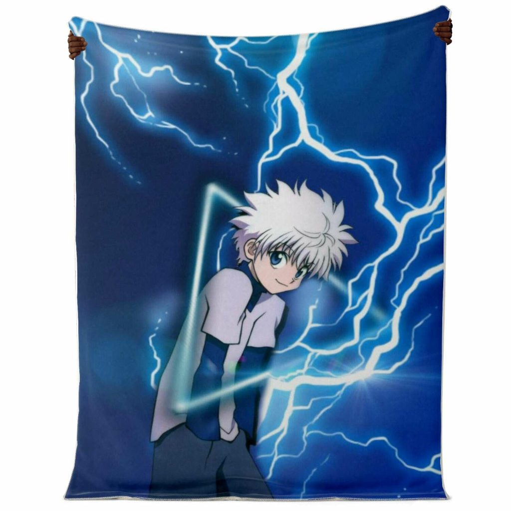 Killua Zoldyck 3D Blanket Premium Microfleece - Aop