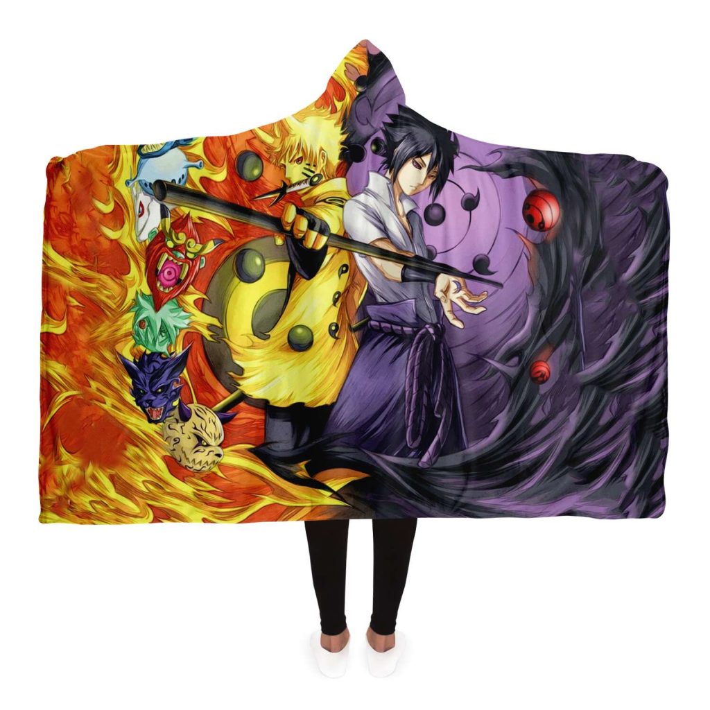 Naruto Hooded Blanket #08 Adult / Premium Sherpa - Aop