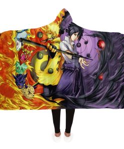 Naruto Hooded Blanket #08 Adult / Premium Sherpa - Aop