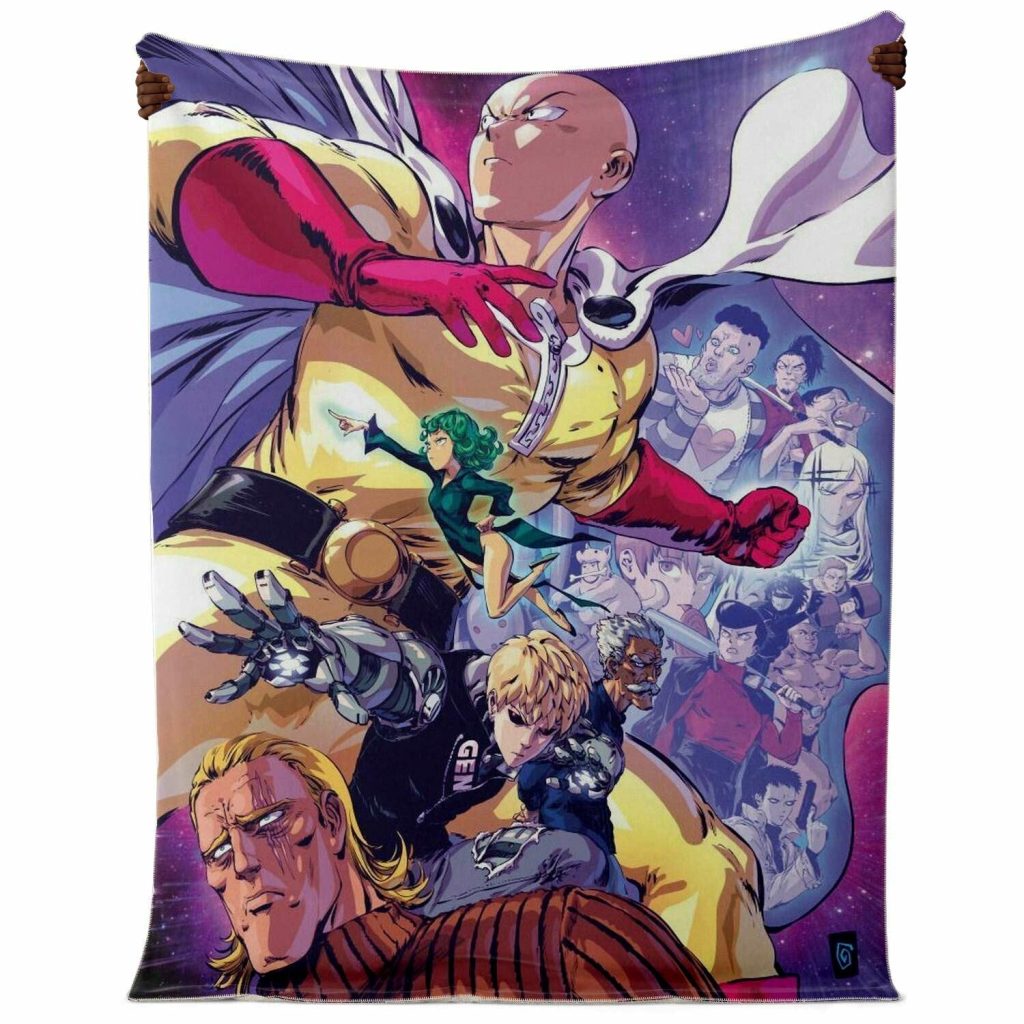 One Punch Man Microfleece Blanket #04 Premium - Aop