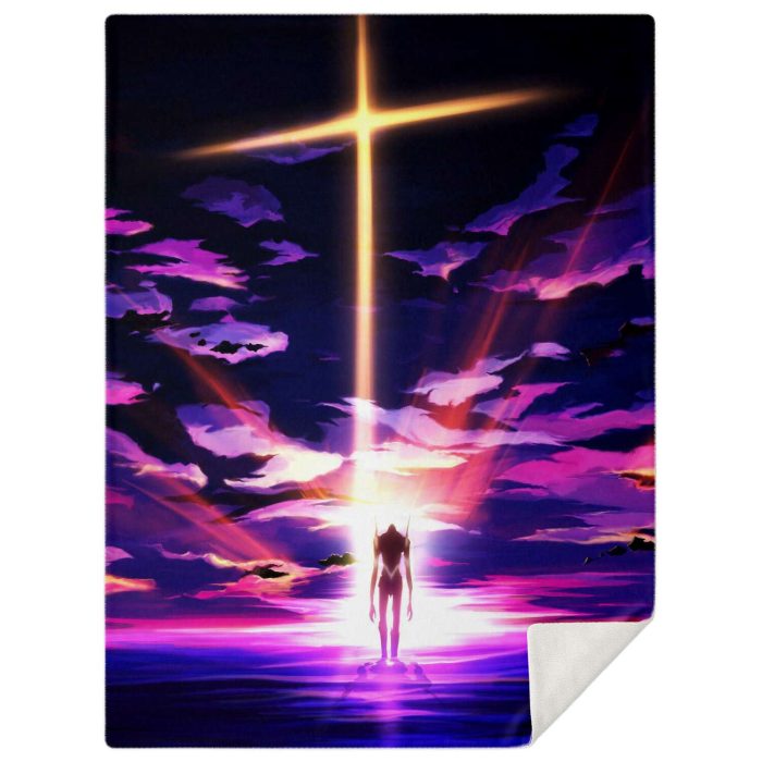 Evangelion Angel Sky Blanket M Premium Microfleece - Aop