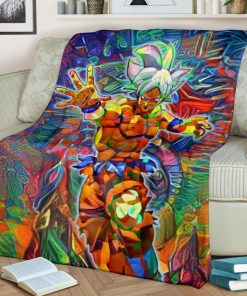 Abstract Goku Dbz Blanket