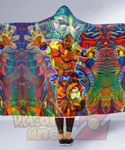 Abstract Goku Dbz Hooded Blanket