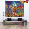 Abstract Goku Dbz Wall Tapestry - / Large 104 X 88 In (264 X 223 Cm)