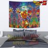 Abstract Goku Dbz Wall Tapestry - / Medium 80 X 68 In (203 X 172 Cm)