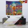 Abstract Goku Dbz Wall Tapestry - / Small 60 X 51 In (152 X 129 Cm)