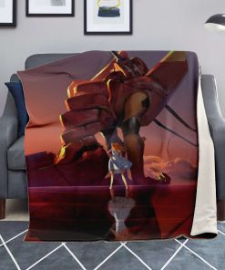 Evangelion Sunset 3D Blanket Premium Microfleece - Aop