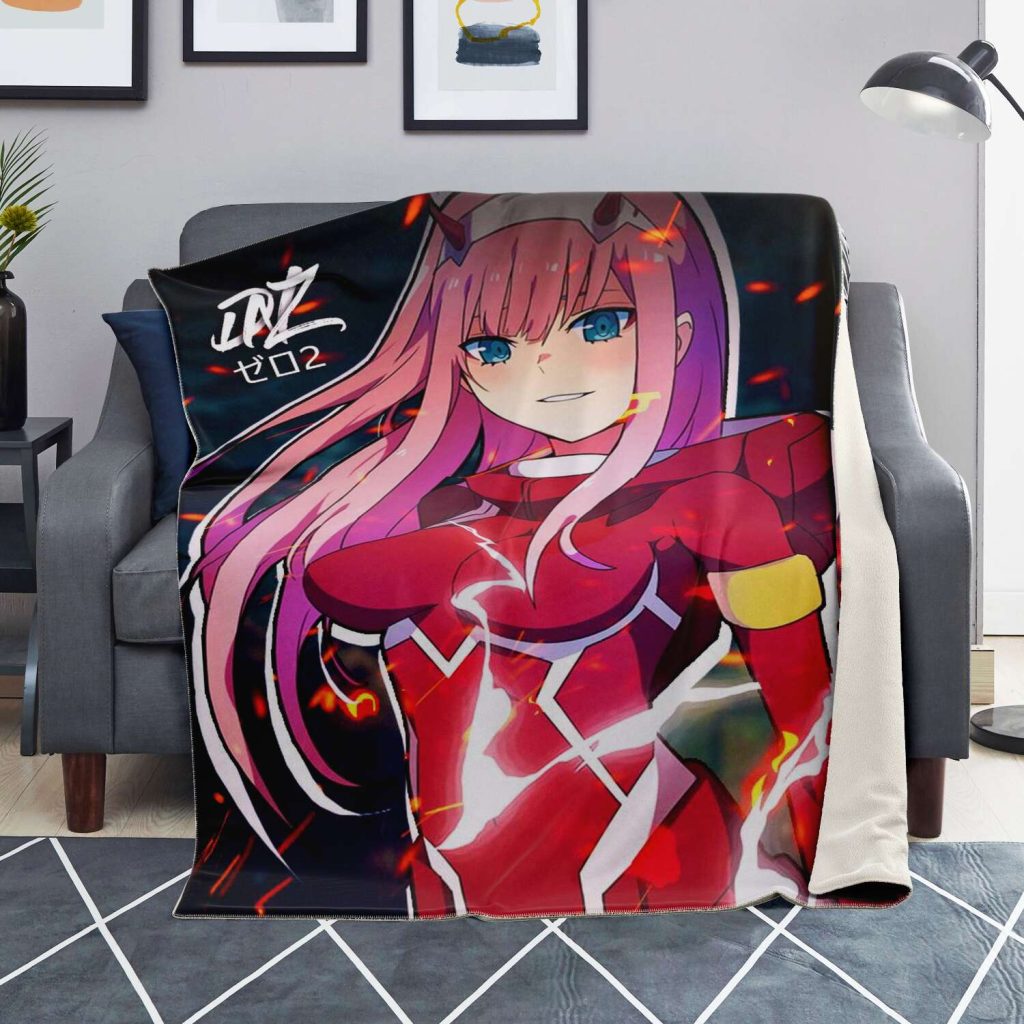 Darling In The Franxx Microfleece Blanket #06 Premium - Aop