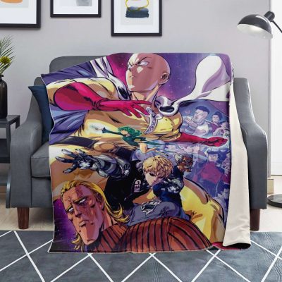 One Punch Man Microfleece Blanket #04 Premium - Aop