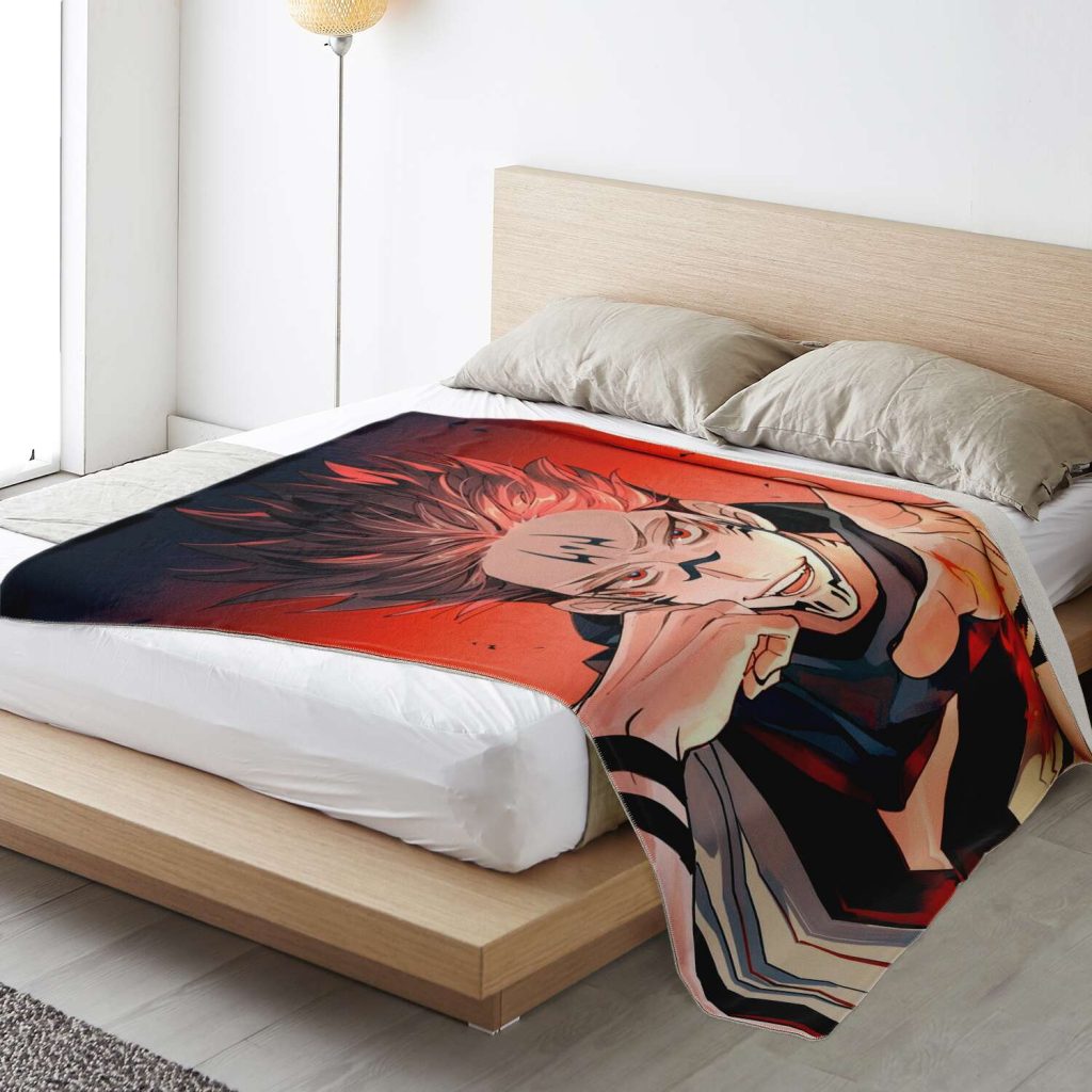 Jujutsu Kaisen Microfleece Blanket #03 Premium Microfleece - Aop