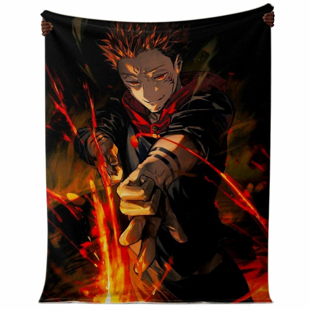 Jujutsu Kaisen Microfleece Blanket #01 Premium Microfleece - Aop