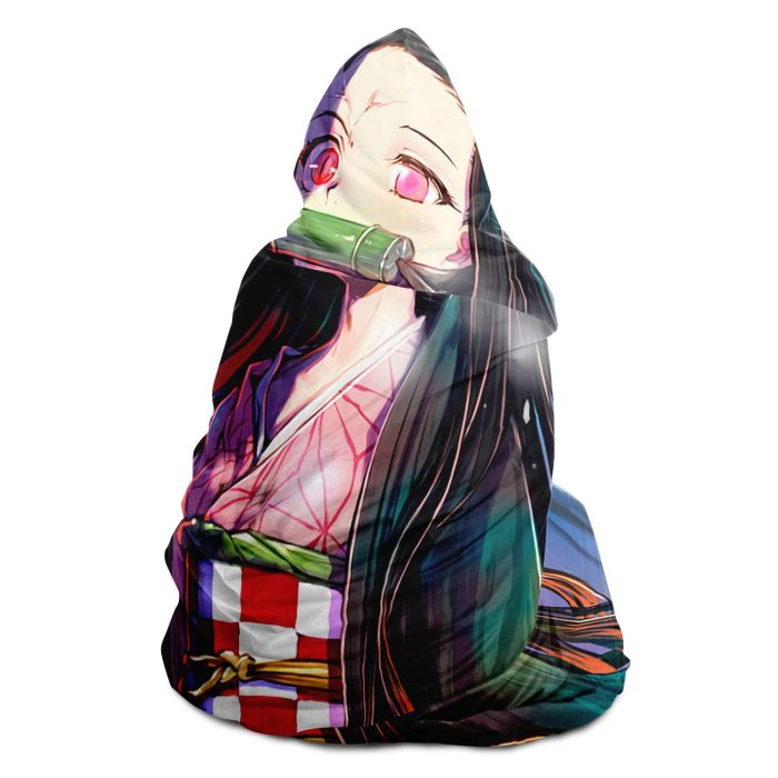 Demon Salyer Nezuko Kamado Lady Hooded Blanket - Aop