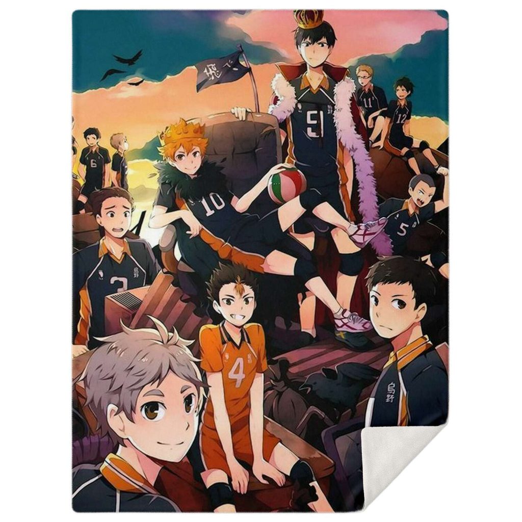 Haikyuu Karusano High Premium Blanket Style No.2 M Microfleece - Aop