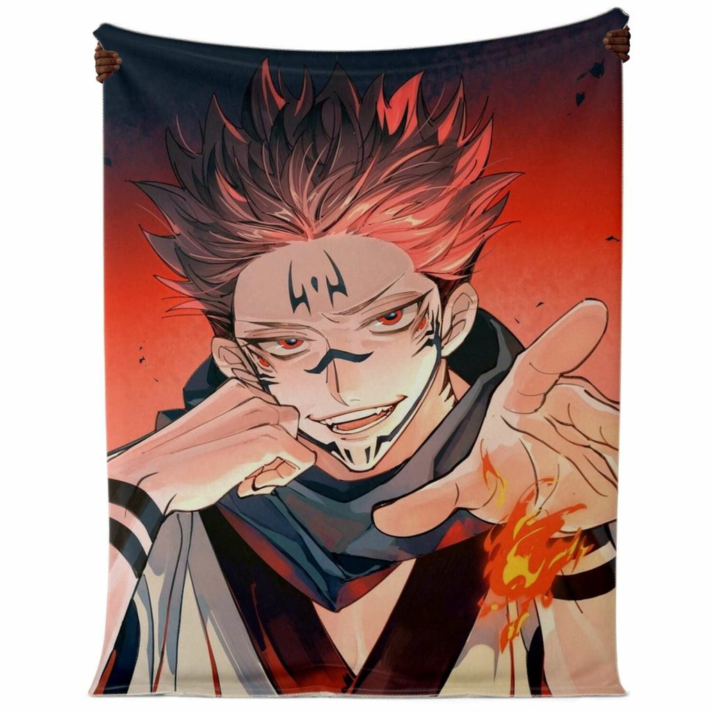 Jujutsu Kaisen Microfleece Blanket #03 Premium Microfleece - Aop