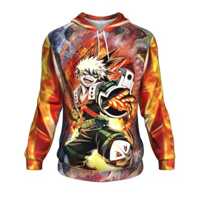 Blazing Bakugo Hoodie / S