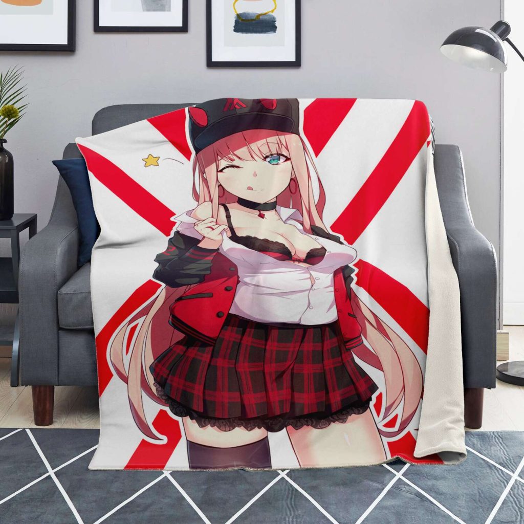 Darling In The Franxx Microfleece Blanket #07 Premium - Aop