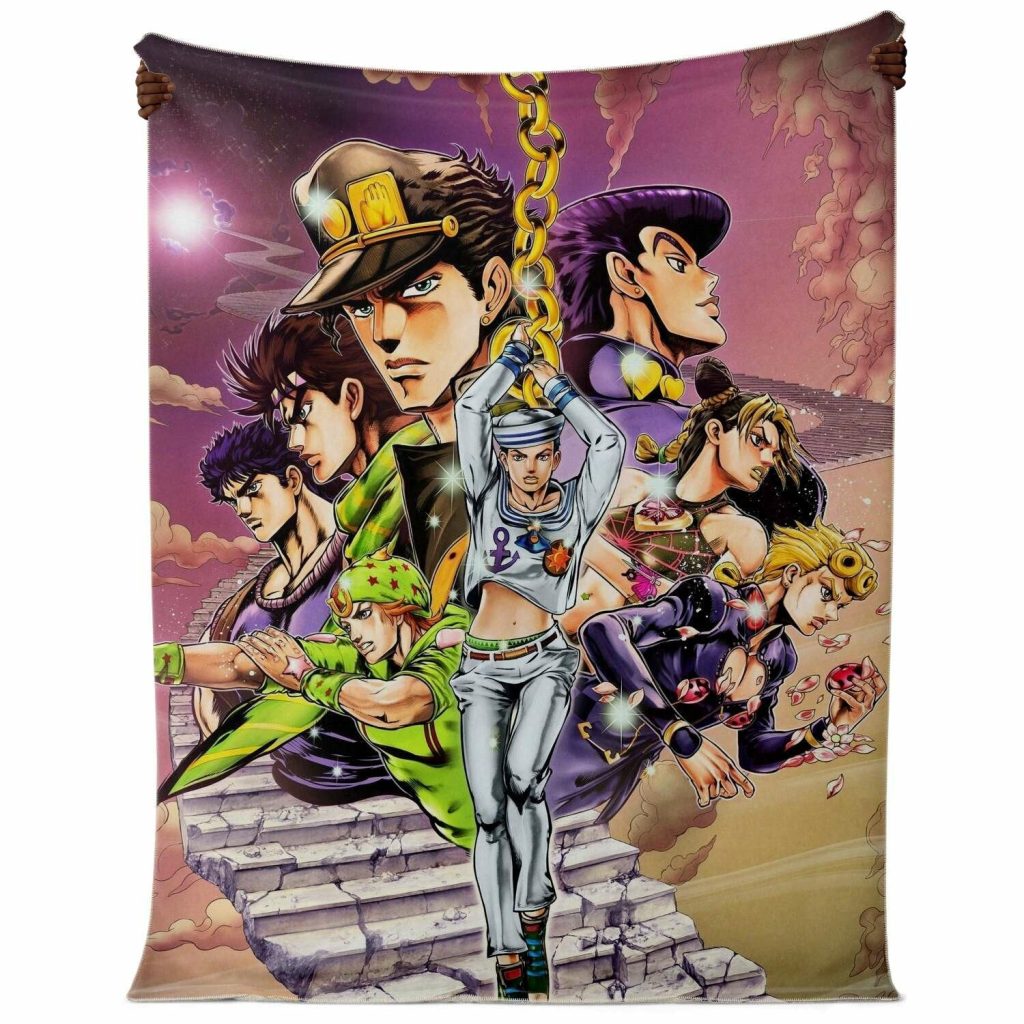 Jjba Microfleece Blanket #02 Premium - Aop