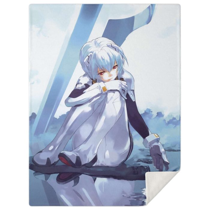 Evangelion Beautifull Rei Ayanami 3D Blanket M Premium Microfleece - Aop