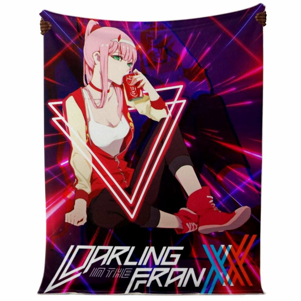 Darling In The Franxx Microfleece Blanket #10 Premium - Aop