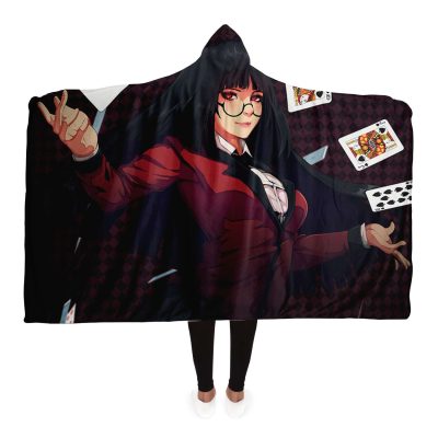 Kakegurui Hooded Blanket #05 Adult / Premium Sherpa - Aop