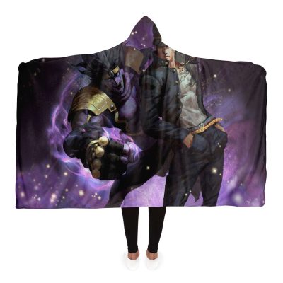 Jjba Hooded Blanket #04 Adult / Premium Sherpa - Aop