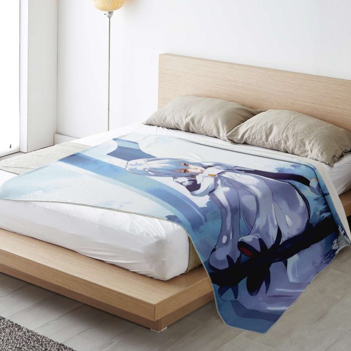 Evangelion Beautifull Rei Ayanami 3D Blanket Premium Microfleece - Aop
