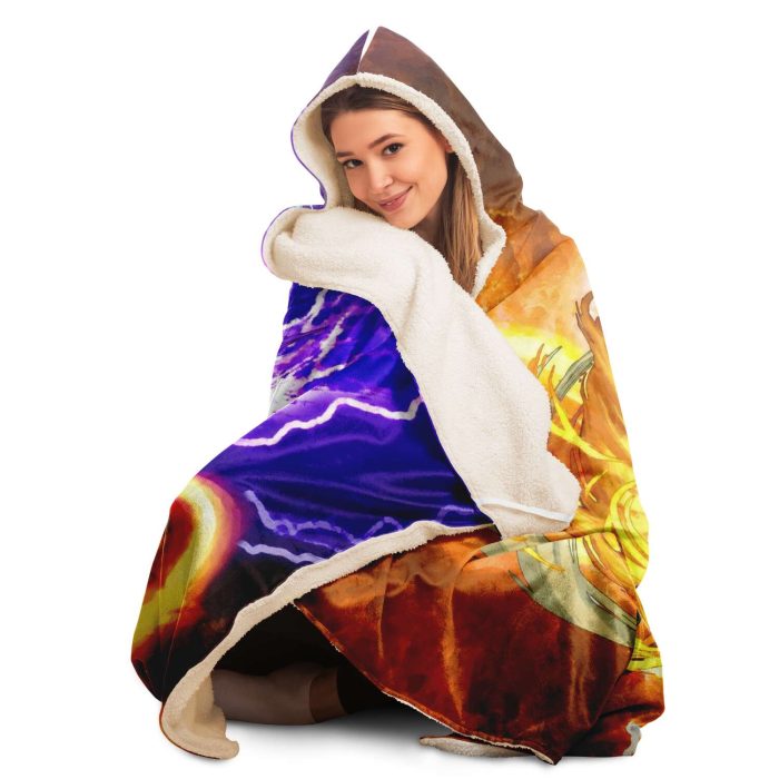 Killua Zoldyck & Gon Freecss Power 3D Hooded Blanket - Aop