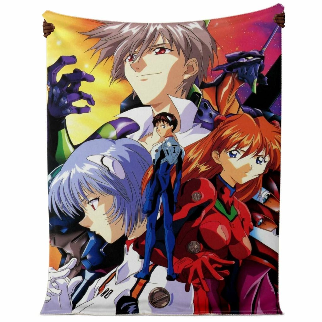 Evangelion Character 3D Blanket Premium Microfleece - Aop