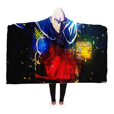 One Punch Man Hooded Blanket #07 Adult / Premium Sherpa - Aop