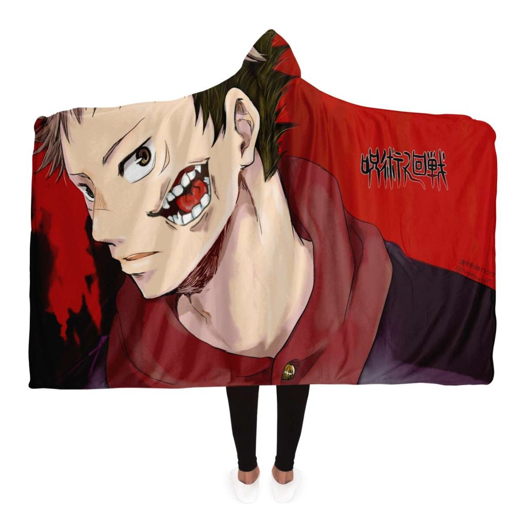 Jujutsu Kaisen Hooded Blanket #10 Adult / Premium Sherpa - Aop