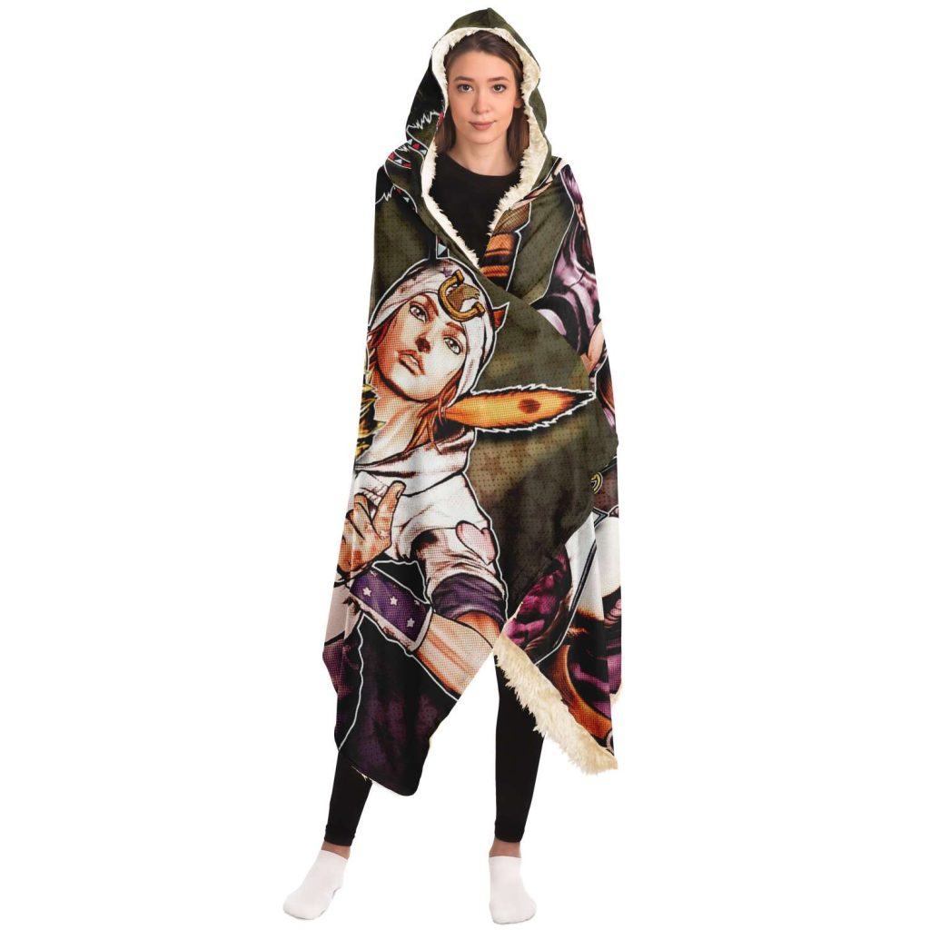 Jjba Hooded Blanket #07 - Aop