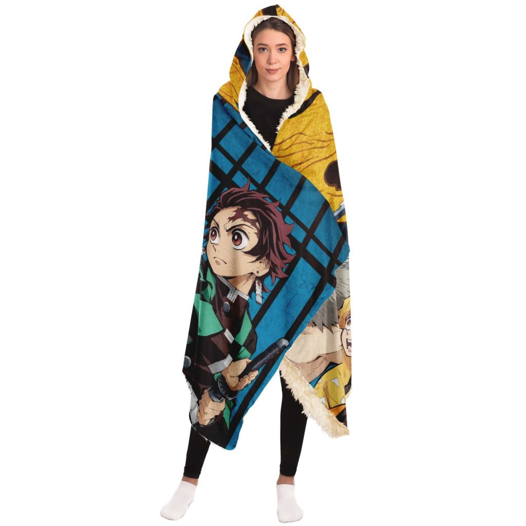 Demon Slayer Hooded Blanket Design No.1 - Aop