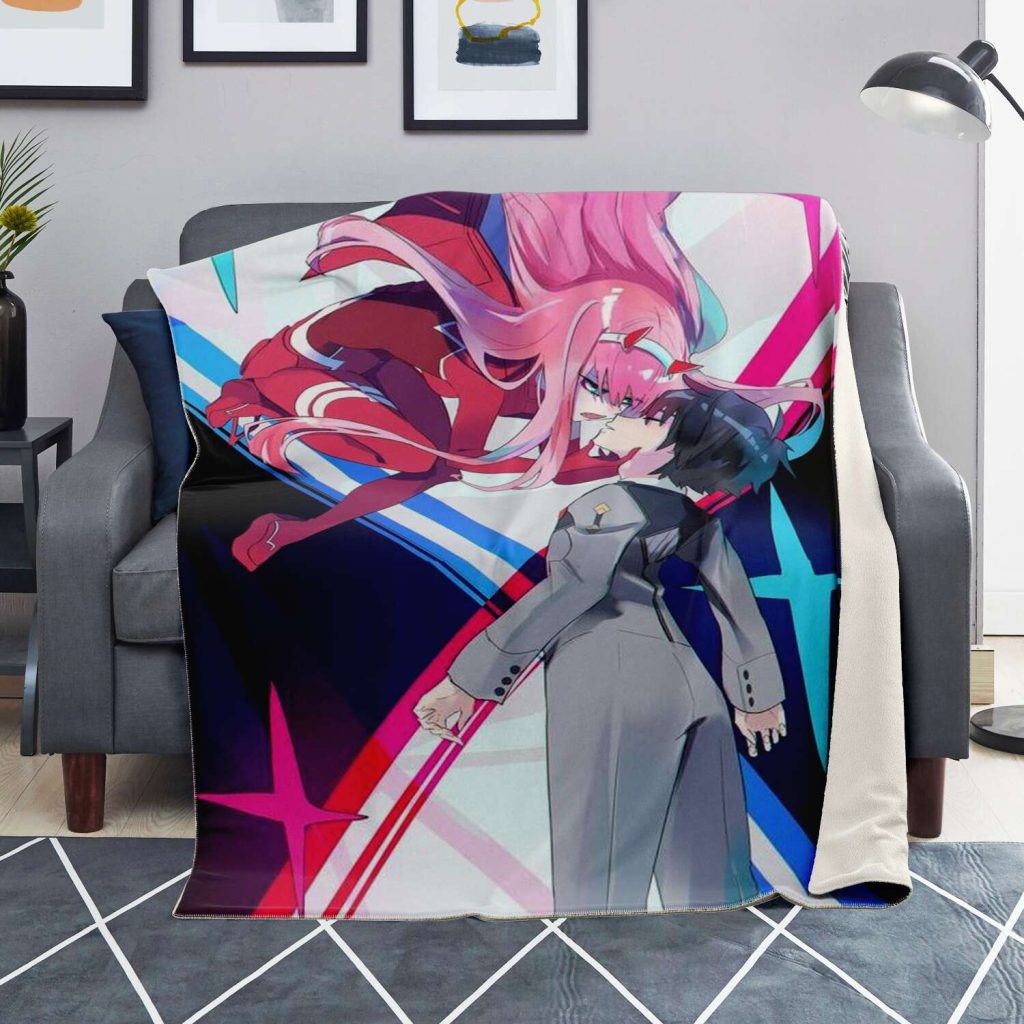 Darling In The Franxx Microfleece Blanket #09 Premium - Aop