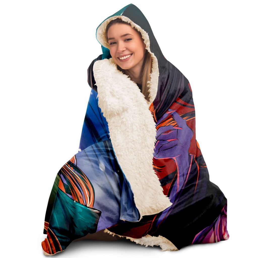 Demon Salyer Nezuko Kamado Lady Hooded Blanket - Aop