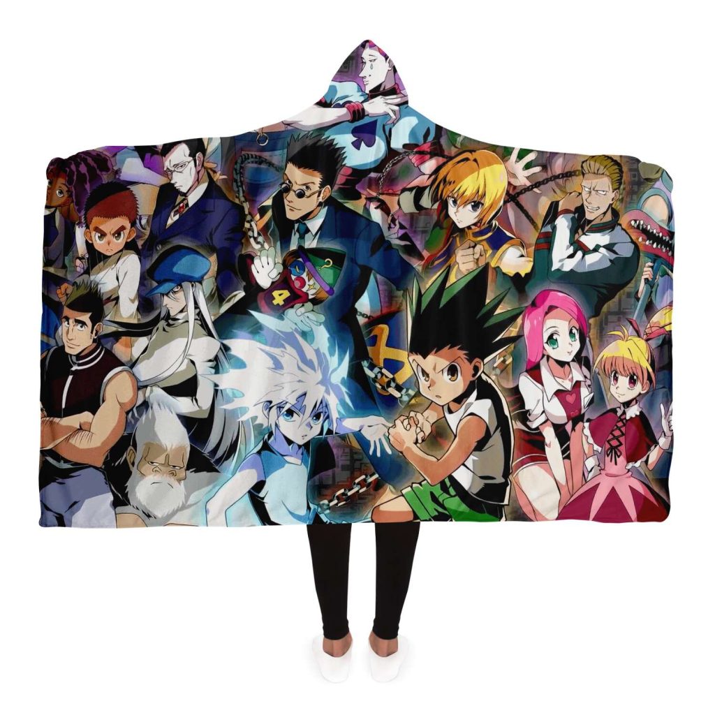 Hunter X Hooded Blanket New Design H006 Adult / Premium Sherpa - Aop