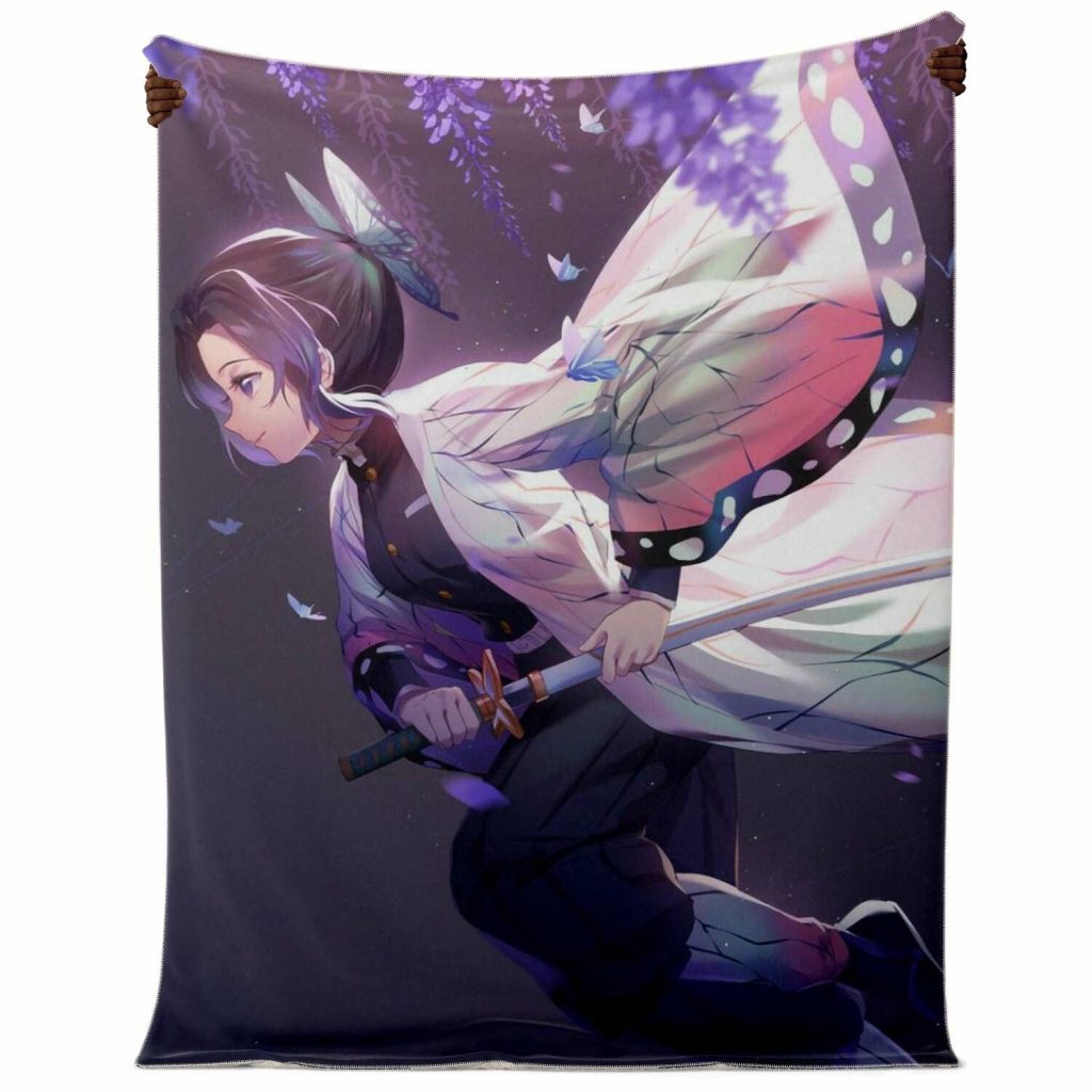 Demon Salyer Kochou Shinobu Lady 3D Blanket Premium Microfleece - Aop