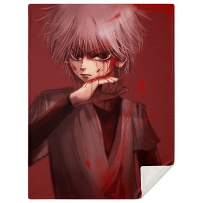 Killua Zoldyck Blood 3D Blanket M Premium Microfleece - Aop