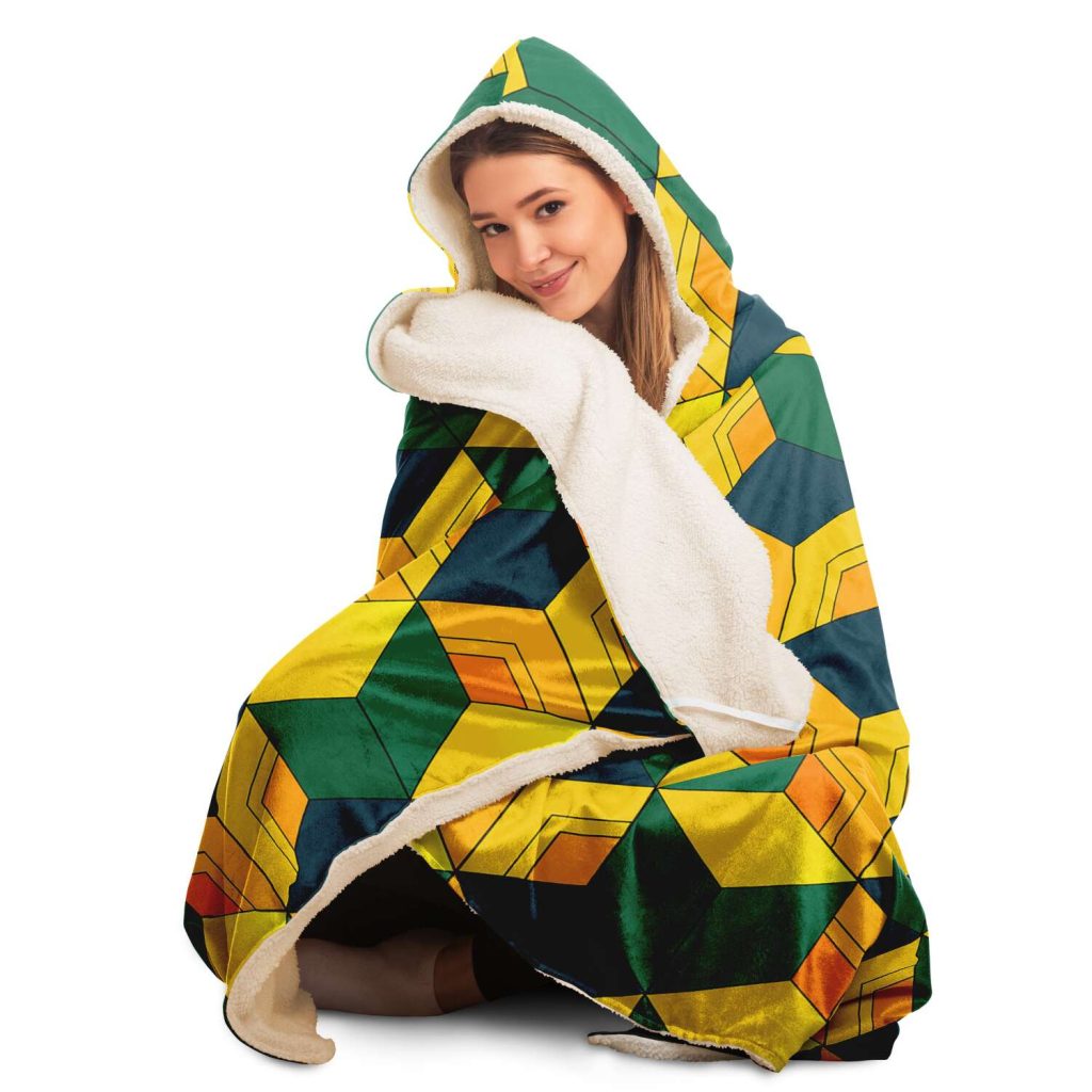 Demon Salyer Giyu Tomioka 3D Hooded Blanket - Aop