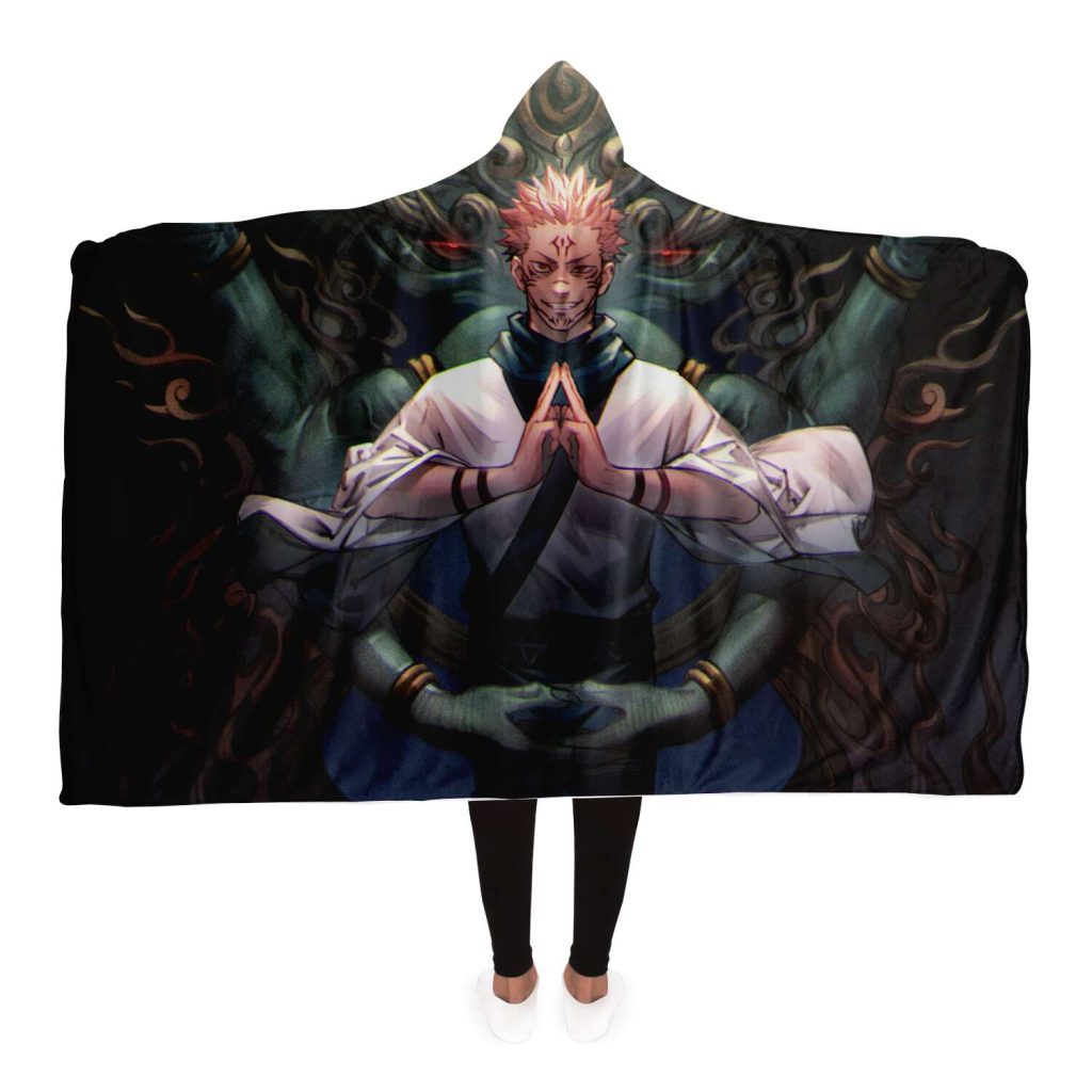 Jujutsu Kaisen Hooded Blanket #08 Adult / Premium Sherpa - Aop