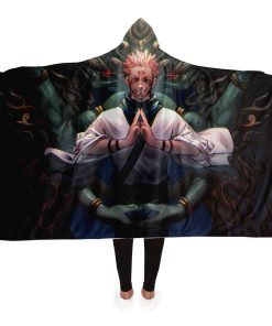 Jujutsu Kaisen Hooded Blanket #08 Adult / Premium Sherpa - Aop