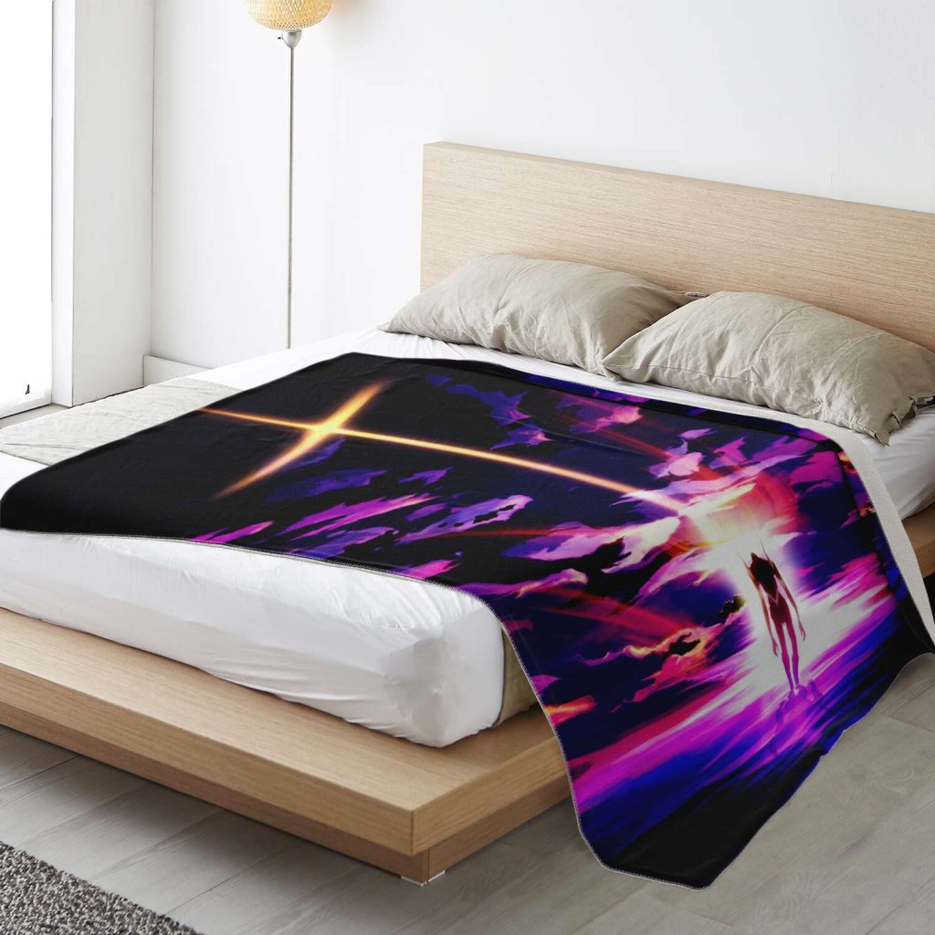 Evangelion Angel Sky Blanket Premium Microfleece - Aop